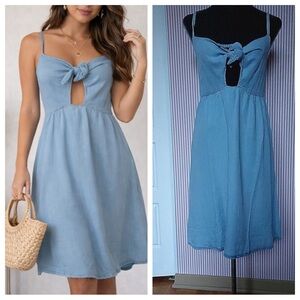 Blue Sundress Size S Coastal / Cottagecore / Summer Dress NWT